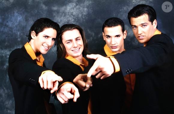 Archive - Le boys Band " Alliage " ( Brian, Roman, Steven, Quentin ) © Cedric Perrin / Bestimage