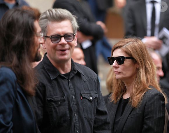 Lucien Gainsbourg (Lulu), Benjamin Biolay et Chiara Mastroianni - Sorties des obsèques de Jane Birkin en l'église Saint-Roch à Paris. Le 24 juillet 2023
© Jonathan Rebboah / Panoramic / Bestimage