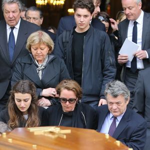 Cendrine Dominguez, Jean-Louis Borloo - Sorties des obsèques de Patrice Dominguez en la basilique Sainte Clotilde à Paris. Le 16 avril 2015
© Jacovides - Clovis / Bestimage