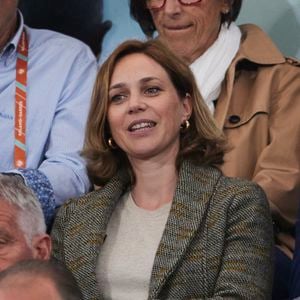 Nathalie Péchalat - Célébrités dans les tribunes des Internationaux de France de tennis de Roland Garros 2024 à Paris, le 29 mai 2024. 
© Moreau / Jacovides / Bestimage