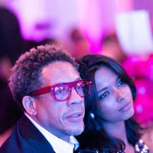 Exclusif - JoeyStarr et sa compagne Pauline Latchoumanin - Global Gift Gala Paris à l'hôtel Four Seasons George V à Paris le 8 novembre 2025. © Cyril Moreau/Bestimage