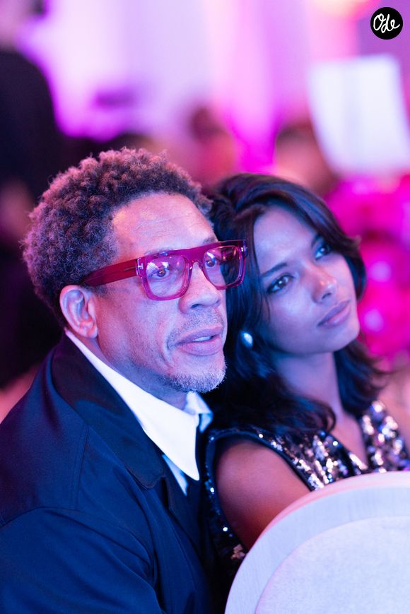 Exclusif - JoeyStarr et sa compagne Pauline Latchoumanin - Global Gift Gala Paris à l'hôtel Four Seasons George V à Paris le 8 novembre 2025. © Cyril Moreau/Bestimage