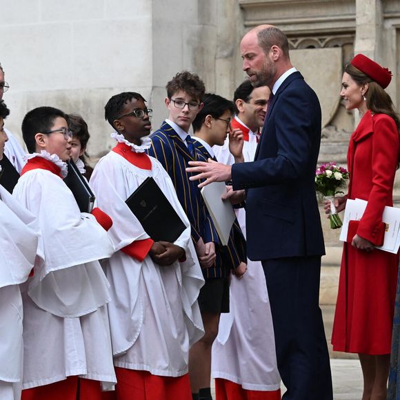 Le prince William, prince de Galles, et Catherine (Kate) Middleton, princesse de Galles - La famille royale britannique célèbre le 76ème Commonwealth Day à l'abbaye de Westminster à Londres, le 10 mars 2025.