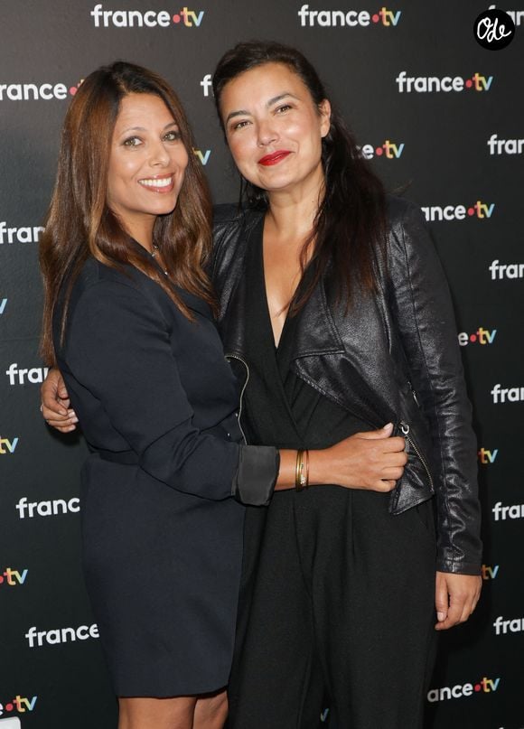 Myriam Seurat et Anaïs Baydemir au photocall de la conférence de presse de rentrée de France Télévisions à Paris, France, le 4 septembre 2024. © Coadic Guirec/Bestimage