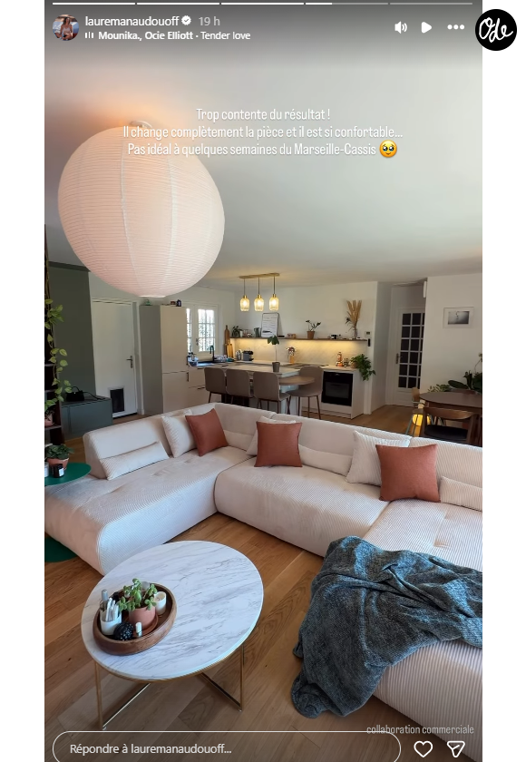 Laure Manaudou partage des images de son intérieur