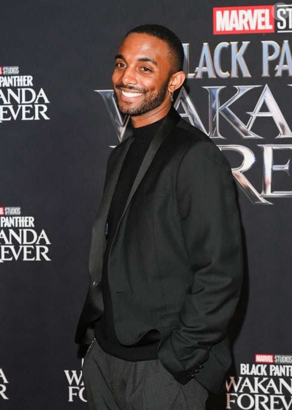 Chris (Star Academy 2022) - Les élèves de la Star Academy 2022 sont de sortie pour assister à la première du film "Black Panther: Wakanda Forever" au Grand Rex à Paris  le 7 novembre 2022. © Coadic Guirec/Bestimage