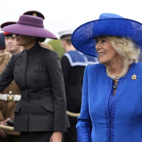 Camilla Parker Bowles et la Première dame Melania Trump au château de Windsor. © Aaron Chown/WPA-Pool / Julien Burton via Bestimage