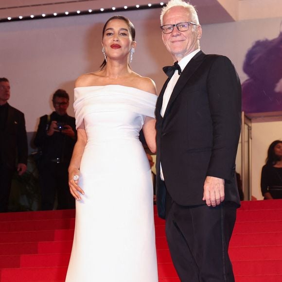 Leïla Bekhti et Thierry Frémaux - Montée des marches du film " Alpha " lors du 78ème Festival International du Film de Cannes, au Palais des Festivals à Cannes. Le 19 mai 2025
© Jacovides-Moreau / Bestimage