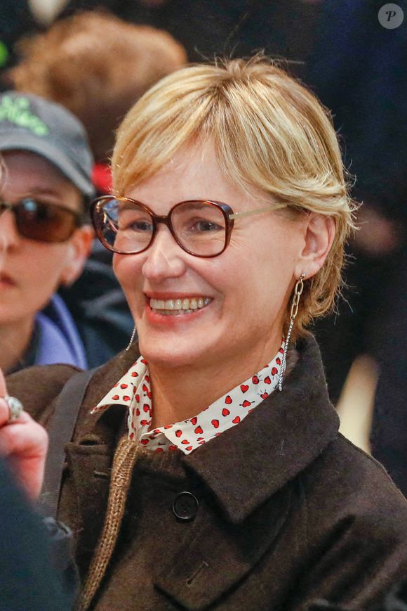 Judith Godrèche arrive au tribunal - Le réalisateur Christophe Ruggia, poursuivi pour agressions sexuelles envers la comédienne Adèle Haenel, condamné à deux de prison ferme avec port de bracelet électronique va faire appel de la décision, au tribunal judiciaire de Paris, France, le 3 février 2025. © Christophe Clovis/Bestimage