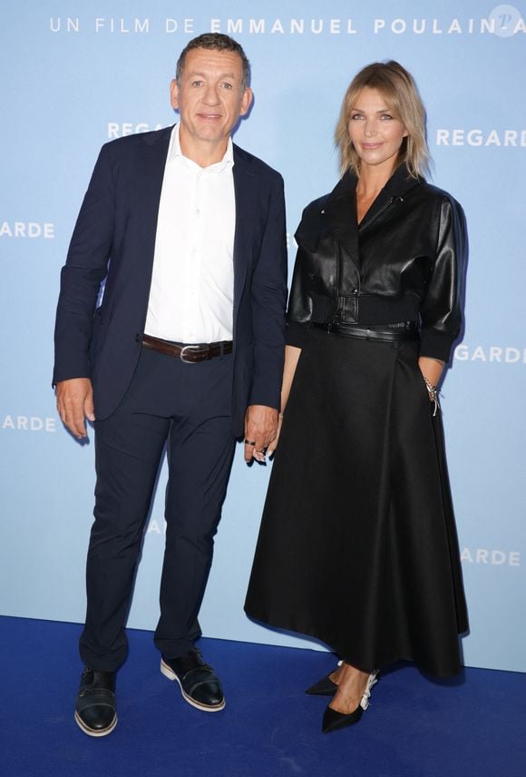 Dany Boon et sa nouvelle compagne Clara Vello - Avant-première du film "Regarde" au Cinéma Pathé Wepler à Paris le 8 septembre 2025. © Coadic Guirec/Bestimage