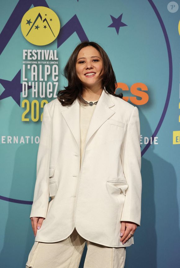 Laura Felpin pour le film "Les complices" dans le cadre du 26ème Festival de l'Alpe d'Huez le 20 janvier 2023 . © Dominique Jacovides/Bestimage