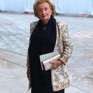 Bernadette Chirac - Inauguration de la Fondation Louis Vuitton à Paris le 20 octobre 2014. CYRIL MOREAU / BESTIMAGE