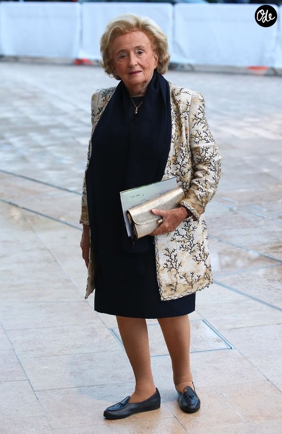 Bernadette Chirac - Inauguration de la Fondation Louis Vuitton à Paris le 20 octobre 2014. CYRIL MOREAU / BESTIMAGE