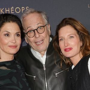 Barbara Schulz, Fabrice Luchini et Julia Piaton - Avant-première du film "Le Secret de Khéops" au Cinéma Pathé Wepler à Paris le 27 février 2025. © Coadic Guirec/Bestimage