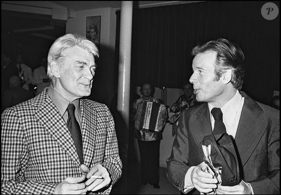 Archives - Jean Marais et Jean Piat une soirée au théâtre Montparnasse pour les 20 ans de théâtre de Lars Smith.