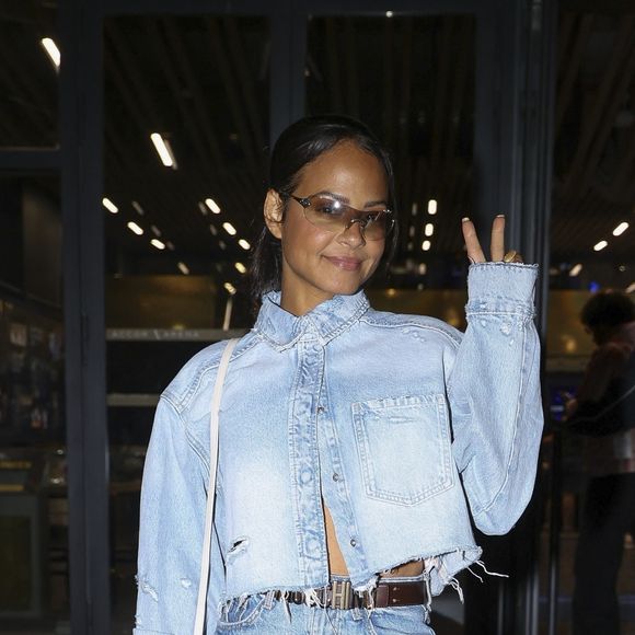 Paris, FRANCE Christina Milian et Matt Pokora ont fait une entrée élégante au concert de Drake à Paris, arrivant main dans la main.



Sur la photo : Christina Milian