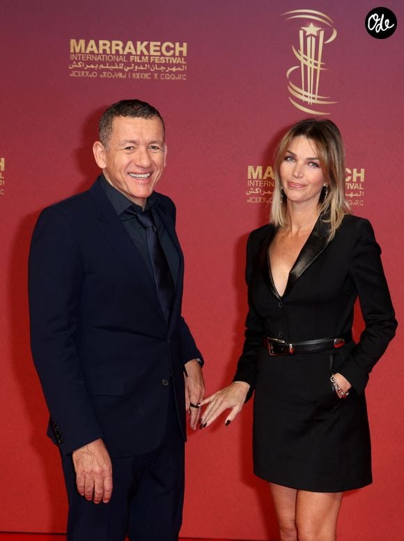 Dany Boon et sa compagne Clara Vello - Tapis rouge dans le cadre de la 22ème édition du Festival International du Film de Marrakech le 2 décembre 2025. © Dominique Jacovides/Bestimage