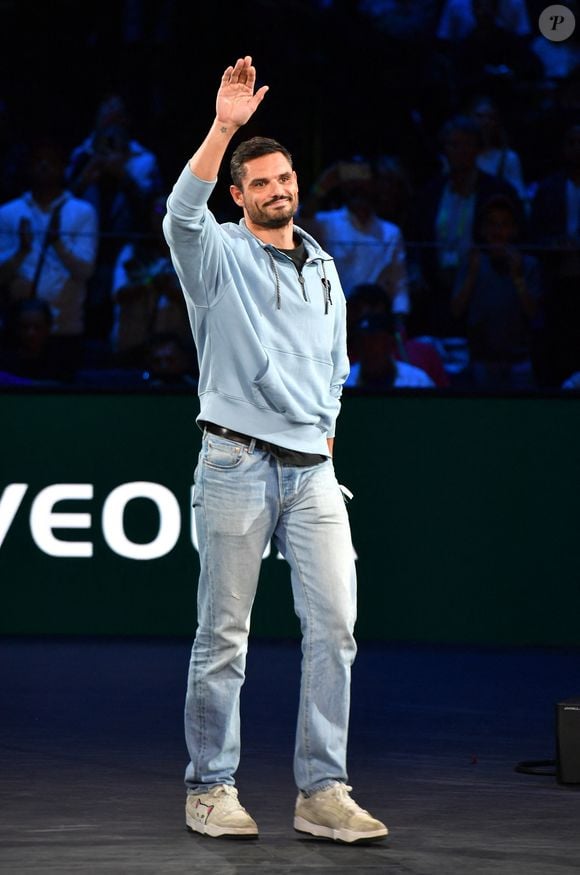 Elle se mesurera à Florent Manaudou
Florent Manaudou - Célébrités assistent à la finale du tournoi de tennis ATP Masters 1000 de Paris (Paris Rolex Master) remportée par Alexander Zverev contre Ugo Humbert à l'Accor Arena - Palais Omnisports de Paris-Bercy, Paris le 3 novembre 2024. © Veeren/Bestimage