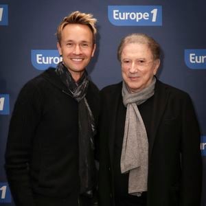 Exclusif - Cyril Féraud, Michel Drucker, lors de la 500 ème de Culture et Média sur Europe 1 en présence de nombreux invités, à Paris, France, le 23 janvier 2026. © Jack Tribeca/Bestimage