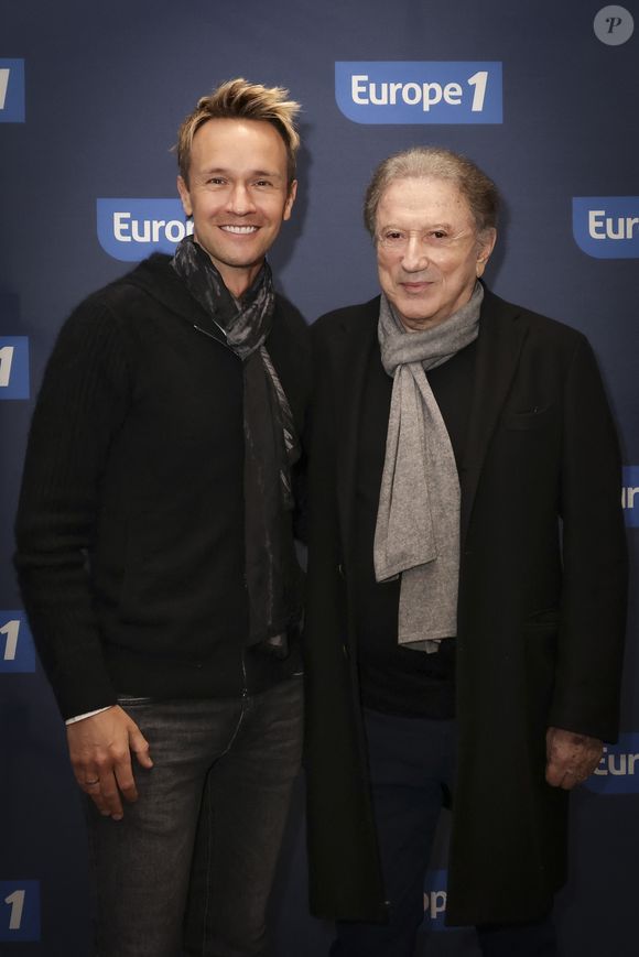 Exclusif - Cyril Féraud, Michel Drucker, lors de la 500 ème de Culture et Média sur Europe 1 en présence de nombreux invités, à Paris, France, le 23 janvier 2026. © Jack Tribeca/Bestimage
