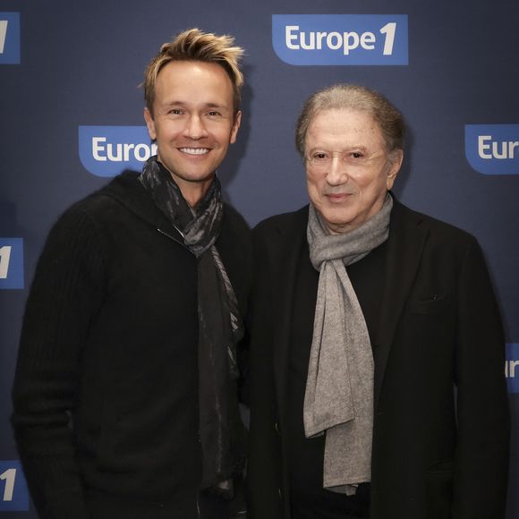 Exclusif - Cyril Féraud, Michel Drucker, lors de la 500 ème de Culture et Média sur Europe 1 en présence de nombreux invités, à Paris, France, le 23 janvier 2026. © Jack Tribeca/Bestimage