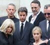 Une foule de personnalités a soutenu
Brigitte Macron, Marc-Olivier Fogiel, Gabriel Attal, Arthur (Jacques Essebag), José Pietroboni, chef du protocole de l'Elysée, Michel Drucker, Audrey Crespo-Mara - Sorties des obsèques de Thierry Ardisson en l’église Saint-Roch de Paris, France, le 17 juillet 2025.
© Clovis-Jacovides/Bestimage