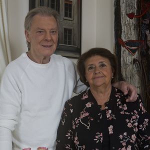 Herbert Leonard et sa femme Cléo chez eux à Barbizon le 2016/12/2016