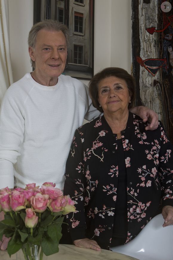 Herbert Leonard et sa femme Cléo chez eux à Barbizon le 2016/12/2016