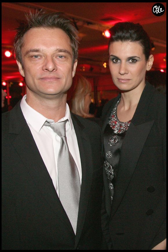 David Hallyday et sa femme Alexandra Pastor au dîner de Gala de la mode contre le Sida au Pavillon d'Armenonville. Le 28 janvier 2010. © RINDOFF-BELLAK / BESTIMAGE