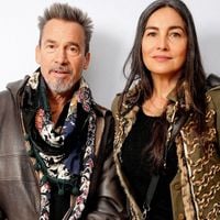 Florent Pagny et sa femme Azucena de sortie près de Paris, dans la ville la mieux gérée de France