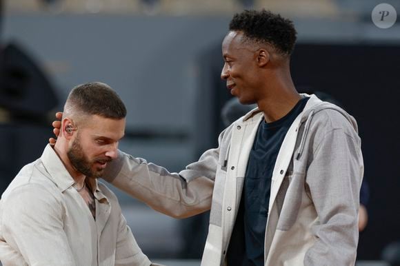 Matt POKARA et Gael MONFILS - Soirée "Gael & Friends" à Roland Garros sur le court Phlippe Chatrier à Paris le 21 mai 2026.
