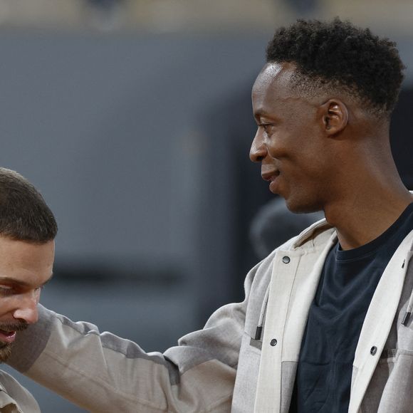 Matt POKARA et Gael MONFILS - Soirée "Gael & Friends" à Roland Garros sur le court Phlippe Chatrier à Paris le 21 mai 2026.