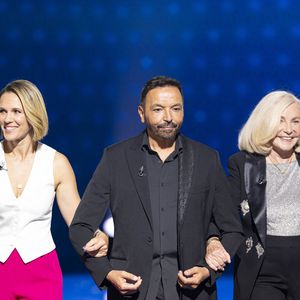 Exclusif - Exclusif - Lorie (Laure Pester), Kamel Ouali et Michèle Torr lors de l'enregistrement de l'émission "La Boîte à secrets", présentée par F.Bollaert et diffusée le 3 octobre 2025 sur France 3, dans les studios du Lendit à Saint-Denis, Seine Saint-Denis, France, le 9 septembre 2025. © Pierre Perusseau/Bestimage