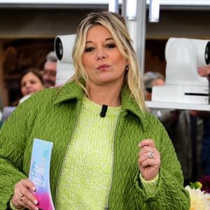 Flavie Flament tourne sa nouvelle émission "Flavie en France" (France 3), avec le retour du jeu "Le Schmilblic", à Vienne (Isère), le 24 octobre 2025. La diffusion est prévue du 17 au 21 novembre 2025.
© Romain Doucelin / Bestimage