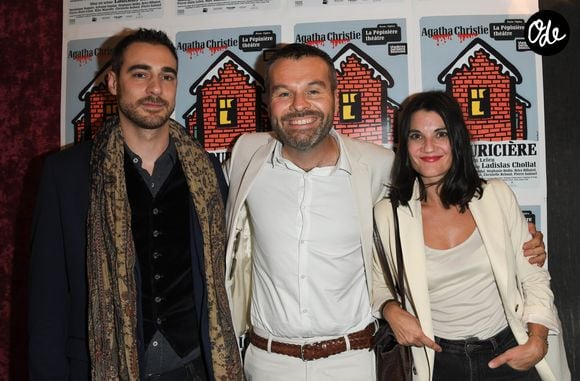 Arnaud Denis, Ladislas Chollat et Rachel Arditi - Première de la pièce "La Souricière" lors de la réouverture du théâtre de la Pépinière après travaux à Paris le 10 septembre 2019. © Coadic Guirec/Bestimage