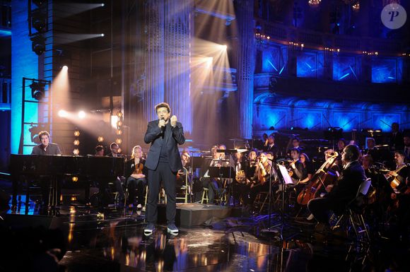 Exclusif - Patrick Bruel - Enregistrement de l'émission "Le Grand Echiquier : Spéciale Charles Aznavour" à l'Opéra royal de Versailles, présentée par C.Chazal et A.Manoukian, et diffusée sur France 2 le 29 mai 2025. © Guillaume Gaffiot/Bestimage