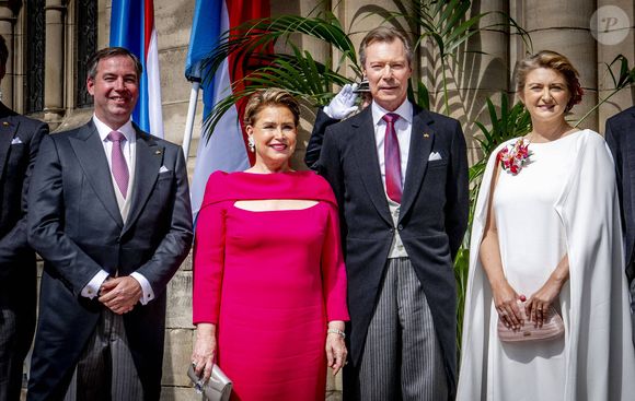 Le prince Guillaume (héritier du trône du Grand-Duché de Luxembourg) assiste à la messe à la cathédrale Notre-Dame de Luxembourg dans le cadre des célébrations de la Fête nationale 2025 et du 25e anniversaire du règne du Grand-Duc Henri au Luxembourg. Photo : Dana Press / Bestimage