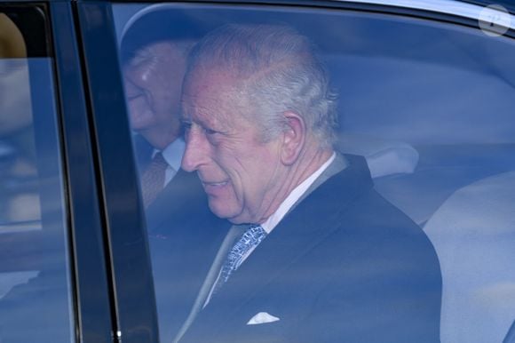 Le roi Charles III d'Angleterre, - Arrivées au déjeuner de Noël au palais de Buckingham à Londres le 19 décembre 2024.