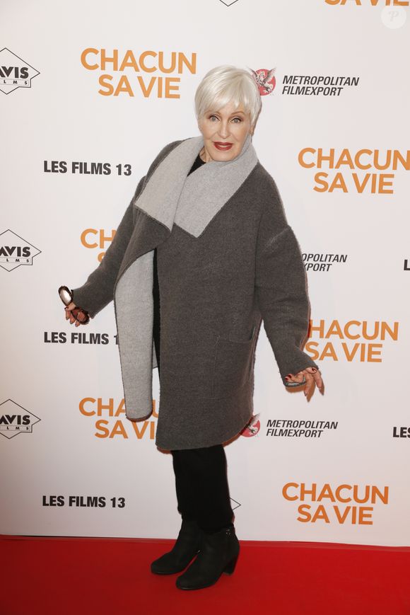 Nicole Croisille lors de l'avant-première du film "Chacun sa vie" au cinéma UGC Normandie à Paris, France, le 13 mars 2017. © Christophe Aubert via Bestimage