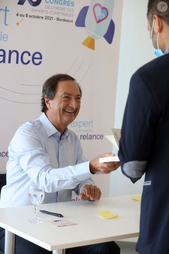Michel-Edouard Leclerc au 76ème congrés de l'Ordre des Experts Comptables au Parc des Expositions Bordeaux-Lac à Bordeaux, France, le 7 octobre 2021. © Jean-Marc Lhomer/Bestimage