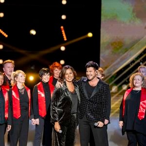 Exclusif - Chimene Badi et Vincent Niclo - Enregistrement de l'émission "La fête de la chanson française" à Paris, présentée par L.Thilleman et A.Manoukian, et diffusée le 20 décembre sur France 3
© Pierre Perusseau / Bestimage