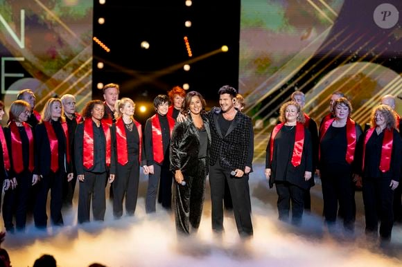 Exclusif - Chimene Badi et Vincent Niclo - Enregistrement de l'émission "La fête de la chanson française" à Paris, présentée par L.Thilleman et A.Manoukian, et diffusée le 20 décembre sur France 3
© Pierre Perusseau / Bestimage