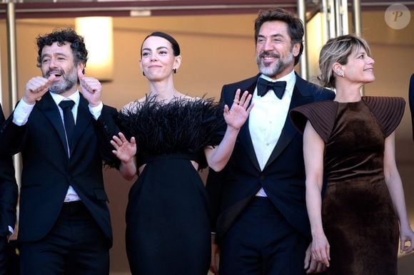 Rodrigo Sorogoyen, Victoria Luengo, Javier Bardem et Marina Foïs, lors du tapis rouge du film 'El Ser Querido' à la 79ème édition du Festival International du Film de Cannes, le 16 mai 2026, à Cannes. Photo par Stefano Spaziani / Europa Press/ABACAPRESS.COM
