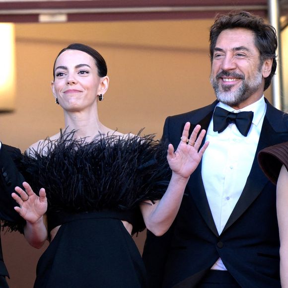 Rodrigo Sorogoyen, Victoria Luengo, Javier Bardem et Marina Foïs, lors du tapis rouge du film 'El Ser Querido' à la 79ème édition du Festival International du Film de Cannes, le 16 mai 2026, à Cannes. Photo par Stefano Spaziani / Europa Press/ABACAPRESS.COM