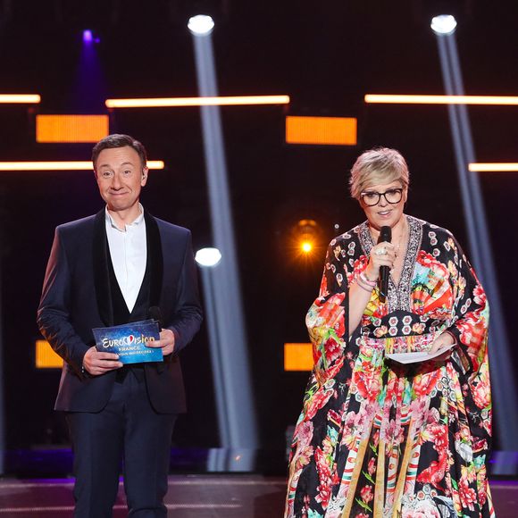 De leur côté, Stéphane Bern et Laurence Boccolini vont rempiler aux commentaires de ce programme

Exclusif - Stéphane Bern, Laurence Boccolini - Émission "Eurovision France, c'est vous qui décidez" sur France 2 en direct du Studio 128 à la Plaine Saint-Denis le 30 janvier 2021.
© Tizianoda Silva / Pierre Perusseau / Bestimage