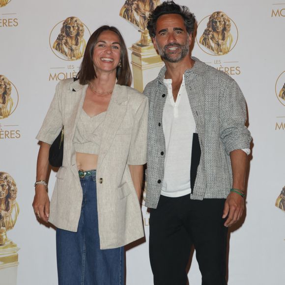 Florent Peyre et sa compagne Virginie Stref - 36ème cérémonie des Molières aux Folies Bergère à Paris le 28 avril 2025. © Coadic Guirec/Bestimage