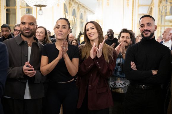 Amel Bent, Vitaa, Slimane et Said Boussif - Cérémonie de la remise de la médaille de chevalier de l'ordre des arts et des lettres à Alexandre Kirchhoff, PDG du label Capitol Music France par R.Dati au Ministère de la Culture à Paris le 9 janvier 2026.
Cyril Moreau / Bestimage