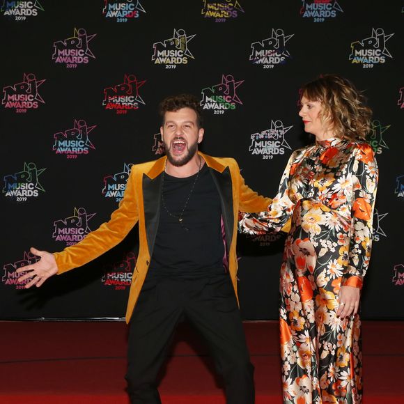 Claudio Capéo et sa compagne Aurélie Willgallis - 21ème édition des NRJ Music Awards au Palais des festivals à Cannes le 9 novembre 2019. © Dominique Jacovides/Bestimage