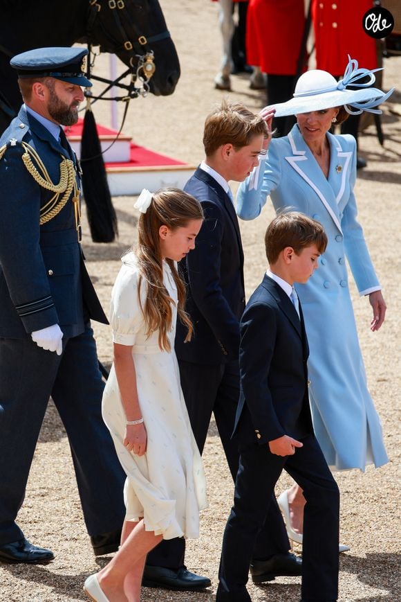 La famille royale pendant Trooping the Colour, le 13 juin 2026.

© Bestimage