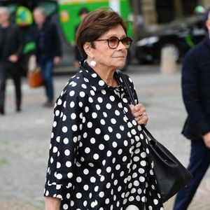 Macha Méril - Arrivées aux obsèques de Jean-Paul Rappeneau en l'église Saint-Sulpice à Paris le 10 septembre 2026 ©Agence/Bestimage